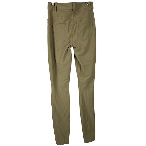 Lululemon City Sleek Slim-Fit 5 Pocket High-Rise Pant Artifact Women's Sz 25 EUC - Picture 2 of 8